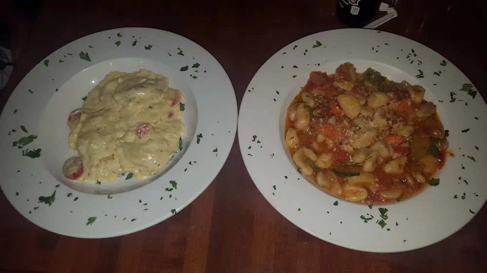 Crab Ravioli and Gnocchi Primavera
